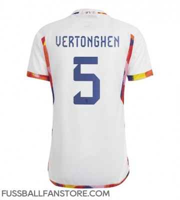 Belgien Jan Vertonghen #5 Replik Auswärtstrikot WM 2022 Kurzarm